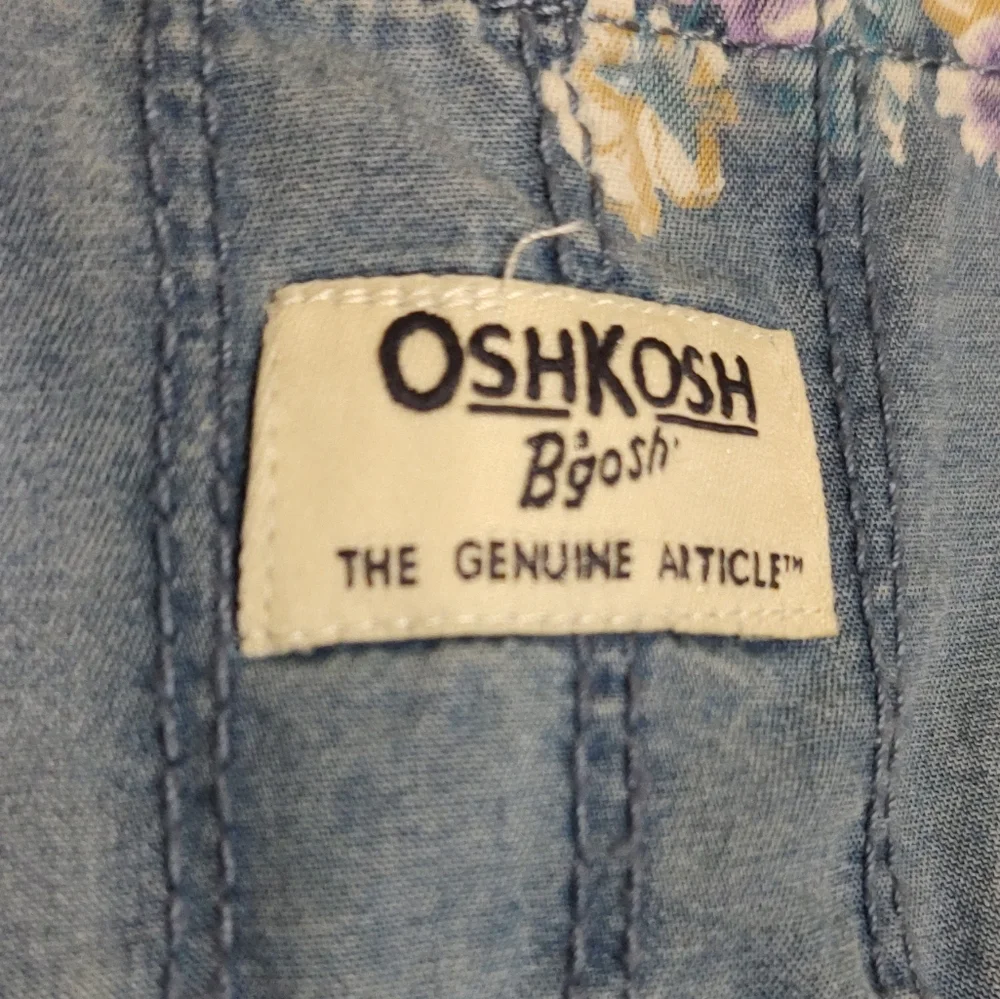 OshKosh B'gosh Blue Floral Kids Denim Dress